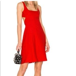 T by Alexander Wang red cut out dress size 6